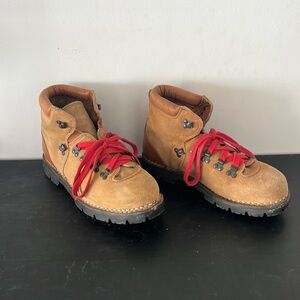 Tom Mcan leather and suede mountaineering boots.